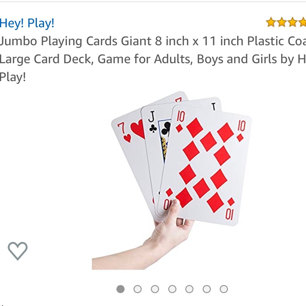 Giant playing cards